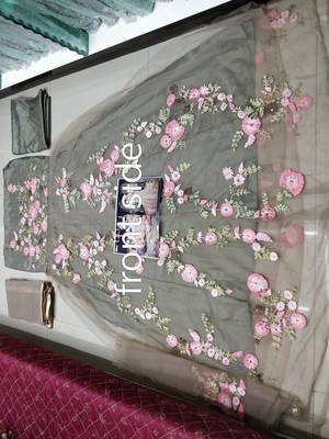 Grey embroidered santoon salwar 3