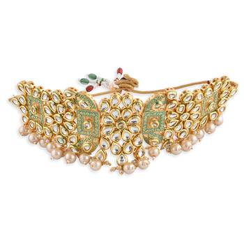 Green Kundan Necklace  Sets 2