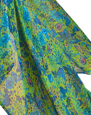 Sky-blue embroidered blended cotton salwar 3
