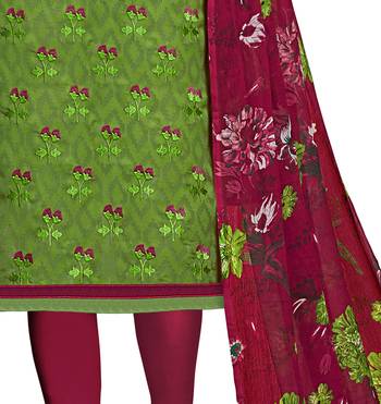 Mehendi embroidered blended cotton salwar 3