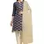 Navy-blue jacquard chanderi salwar