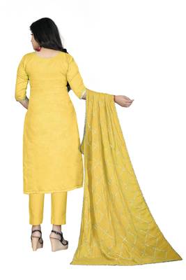 Yellow Lace Cotton Salwar 4