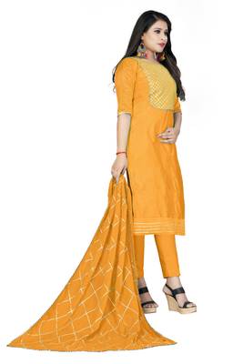 Orange Lace Cotton Salwar 3