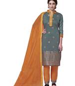 Grey Woven  Art Silk Salwar