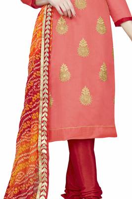 Pink Embroidered Chanderi Salwar 3