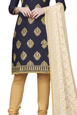 Navy-Blue Woven Cotton Salwar 3