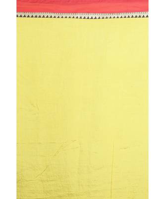 Gold Embroidered Raw Silk Saree With Blouse 3