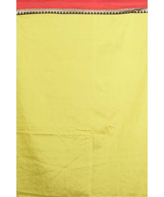 Gold Embroidered Raw Silk Saree With Blouse 3