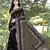 Black Embroidered Georgette Saree With Blouse