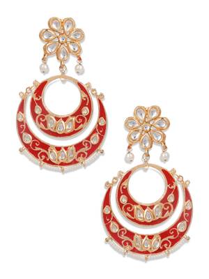 Red earrings 1