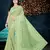 Green Embroidered Georgette Saree With Blouse