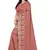 Pink Embroidered Poly Silk Saree With Blouse