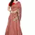 Pink Embroidered Poly Silk Saree With Blouse