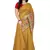 Yellow Embroidered Poly Silk Saree With Blouse