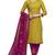 Yellow Embroidered Cotton Salwar