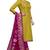 Yellow Embroidered Cotton Salwar