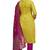 Yellow Embroidered Cotton Salwar