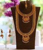 Temple jewellery south indian jewellery necklace set