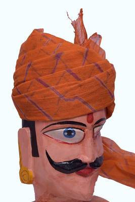 Orange printed cotton men-wedding-dresses 2