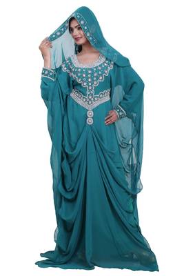 Dubai Kaftan Women Dress Moroccan Caftan Long Farasha Maxi Dress Al114 1
