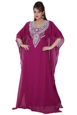 Dubai Kaftan Women Dress Moroccan Caftan Long Farasha Maxi Dress Al138 2