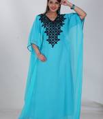 Dubai Kaftan Women Dress Moroccan Caftan Long Farasha Maxi Dress Al156