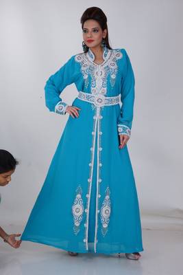 Dubai Kaftan Women Dress Moroccan Caftan Long Farasha Maxi Dress Al157 4