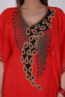 Dubai Kaftan Women Dress Moroccan Caftan Long Farasha Maxi Dress Al161 4