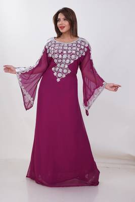 Dubai Kaftan Women Dress Moroccan Caftan Long Farasha Maxi Dress Al178 3