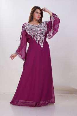 Dubai Kaftan Women Dress Moroccan Caftan Long Farasha Maxi Dress Al180 2