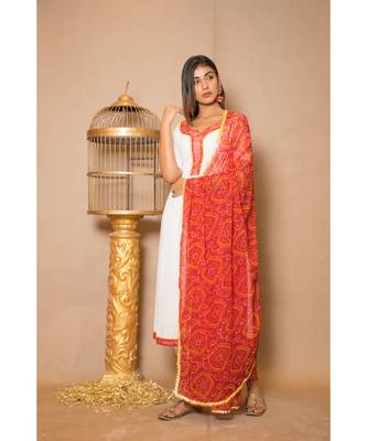 White plain Cotton stitched kurta sets 4