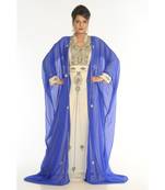 Multicolor Georgette Embroidered Zari_Work Islamic-Kaftans