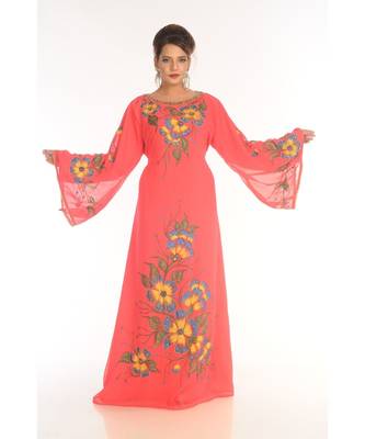 Gajri Georgette Embroidered Zari_Work Islamic-Kaftans 1