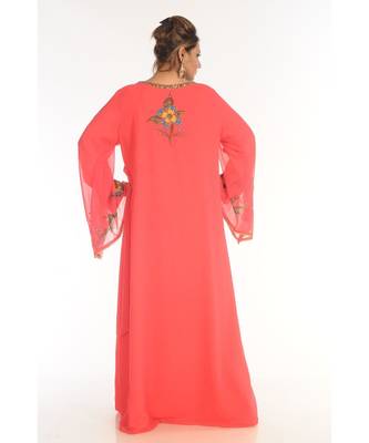 Gajri Georgette Embroidered Zari_Work Islamic-Kaftans 5