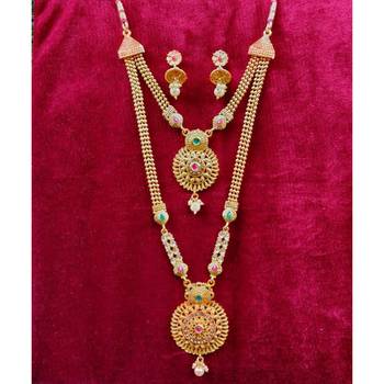Multicolor gold  plated necklace  sets 1