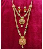 Multicolor gold  plated necklace  sets