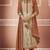 Beige Embroidered Silk Blend Salwar