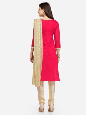 Pink jacquard chanderi salwar 3