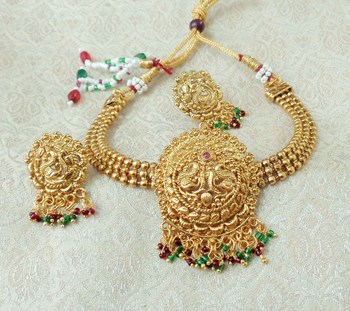 Lalso Beautiful Gold Plated Multicolour 