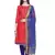 Pink embroidered cotton salwar suit with chanderi cotton dupatta
