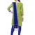 Light-green embroidered cotton salwar suit with chanderi cotton dupatta