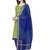 Light-green embroidered cotton salwar suit with chanderi cotton dupatta