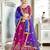 Pink Embroidered Silk Semi Stitched Lehenga