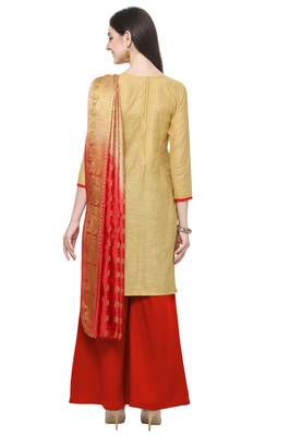 Beige beads cotton salwar 3