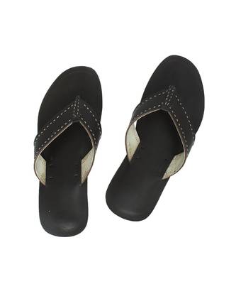 Dark brown Mens Leather Chappal 1