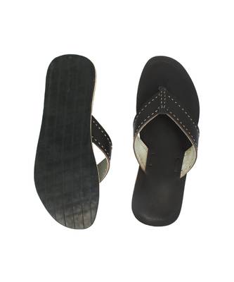 Dark brown Mens Leather Chappal 4
