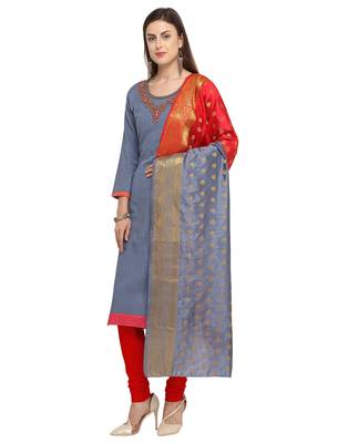 Grey beads cotton salwar 4