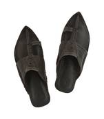 Dark brown Mens Leather Chappal