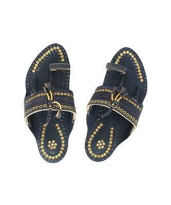 blueMens Leather Chappal 1