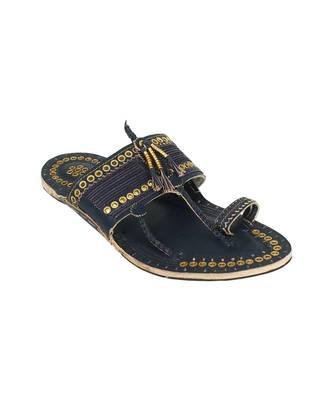 blueMens Leather Chappal 2